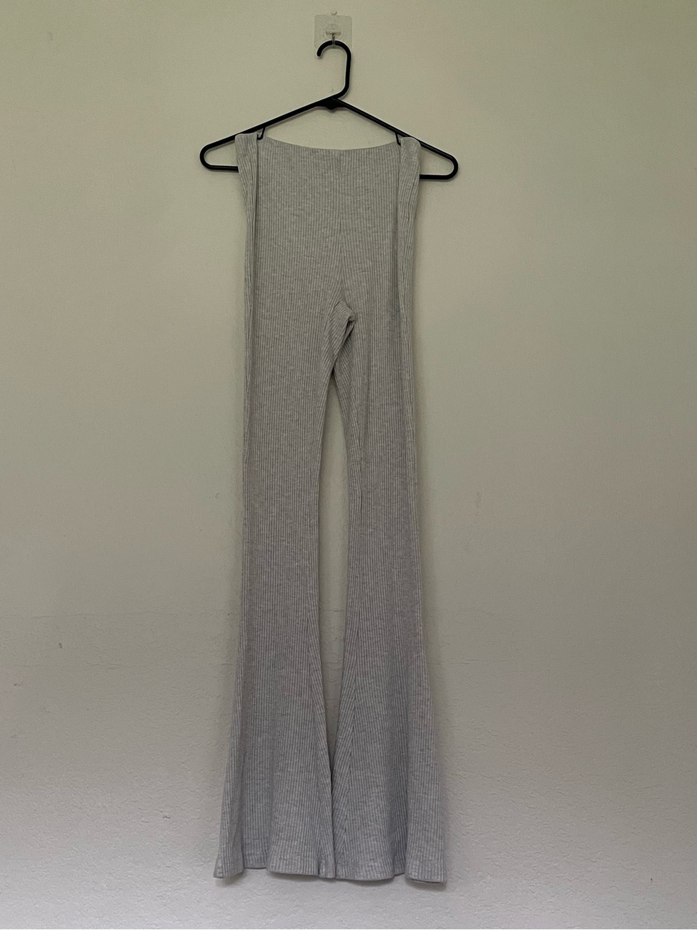 Free People Cozy ribbed knit flare high waist leggings